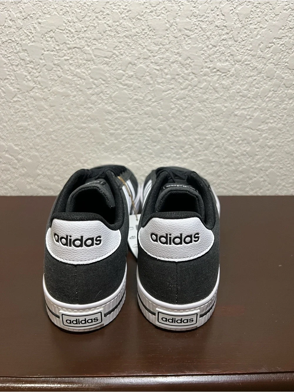 adidas Kids Black and White Slip-On Sneaker